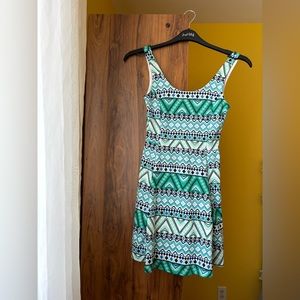 Printed flared dress